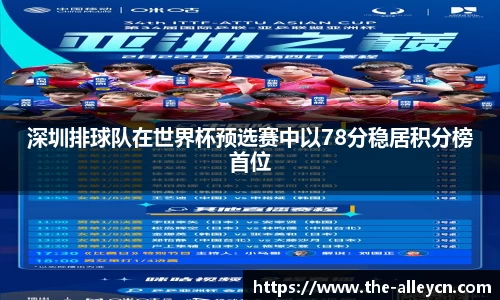 深圳排球队在世界杯预选赛中以78分稳居积分榜首位